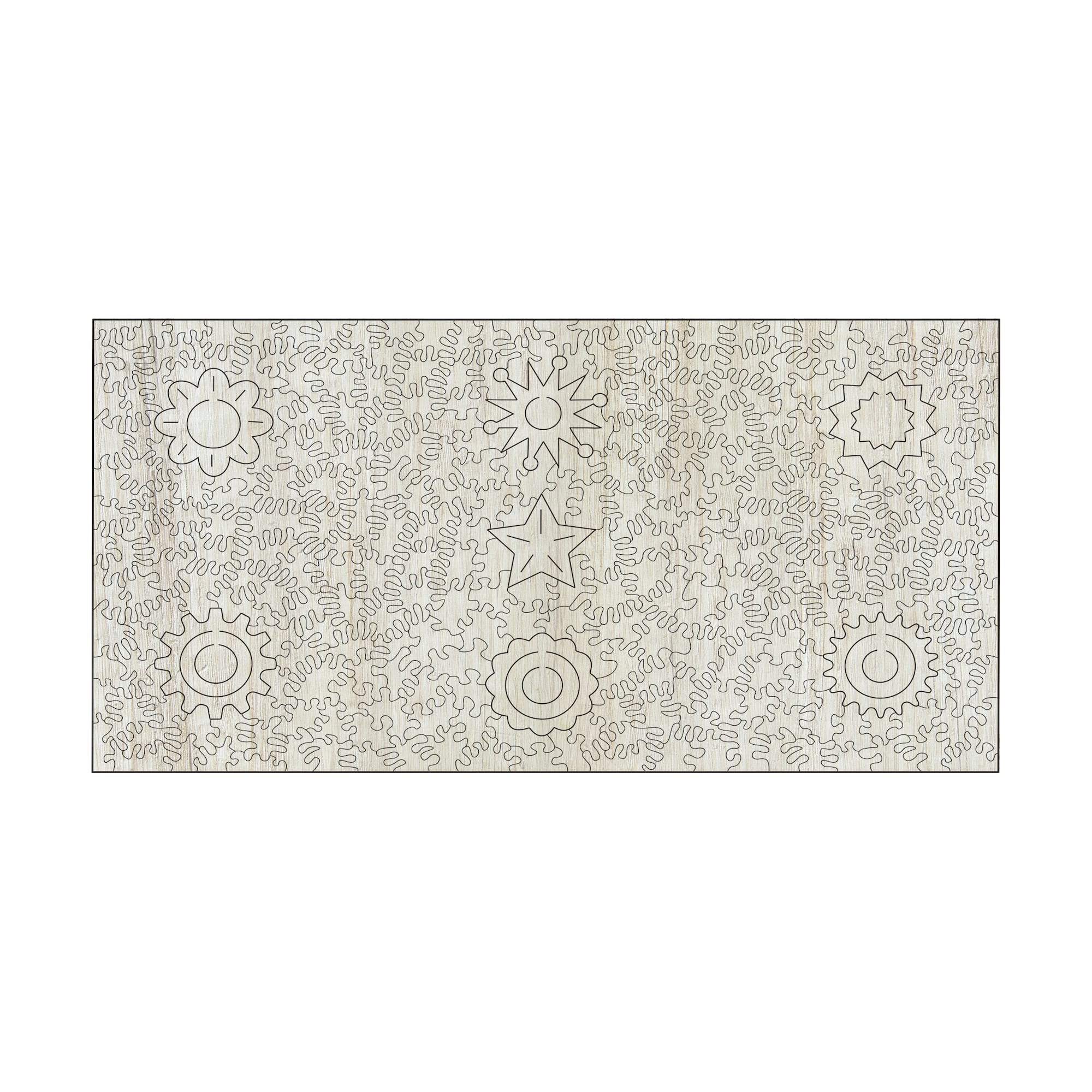 Wooden Jigsaw Puzzle - Circles: 309 Pcs